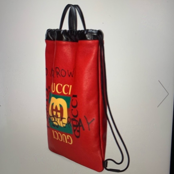Gucci Coco Capitan Logo Drawstring Backpack NWT - Picture 2 of 7
